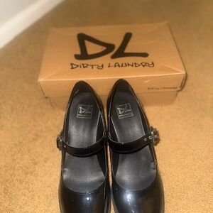 Dirty Laundry Glossy Black Heels